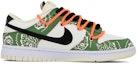 Order 【定制球鞋】Nike Dunk Low 腰果花 解構 塗鴉 街頭 百搭 潮流 低幫 板鞋 男款 黑白綠