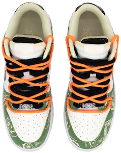 【定制球鞋】Nike Dunk Low 腰果花 解構 塗鴉 街頭 百搭 潮流 低幫 板鞋 男款 黑白綠 Purchase 【定制球鞋】Nike Dunk Low 腰果花 解構 塗鴉 街頭 百搭 潮流 低幫 板鞋 男款 黑白綠