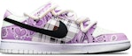 Order 나이키 덩크 로우 '페이즐리 플레이드 - 보라 빨강 하양' (커스텀) DH9765-100(TeamT-腰果花紫红S-BOX)