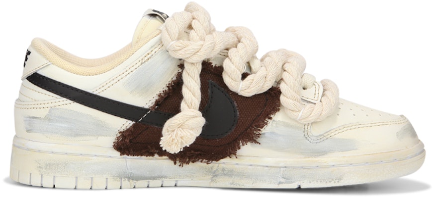 ナイキ ダンク ロー "ペールブラウン" (カスタム) DJ6188-101(Team24-男款做旧棕色贴布) Order ナイキ ダンク ロー "ペールブラウン" (カスタム) DJ6188-101(Team24-男款做旧棕色贴布)