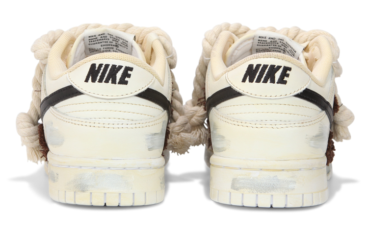 Shop [定制鞋款] 耐克Dunk Low '浅棕色' DJ6188-101(Team24-男款做旧棕色贴布)