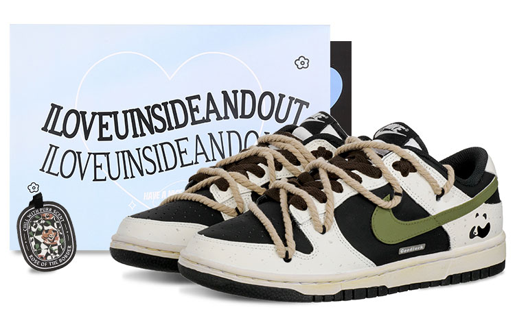 Buy [Kasut Custom] Nike Dunk Low 'Panda' DD1391-100(Team62-小熊猫)