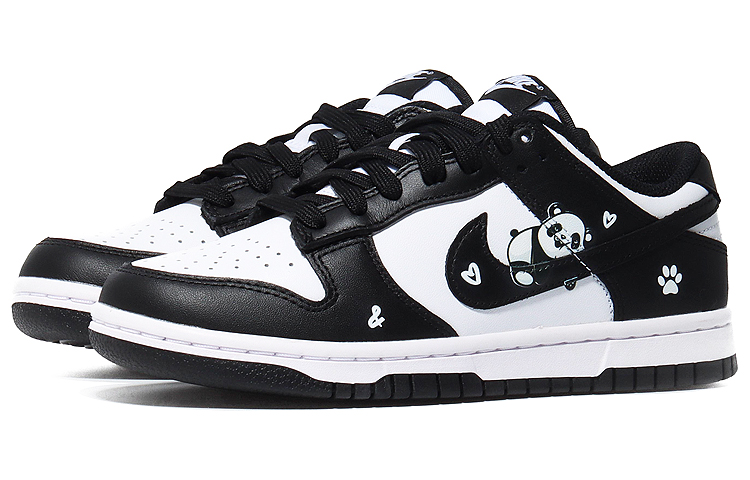 Lookbook [カスタムシューズ] ナイキ ダンク ロー 'パンダ' CW1590-100(Team10-慵懒大熊猫）