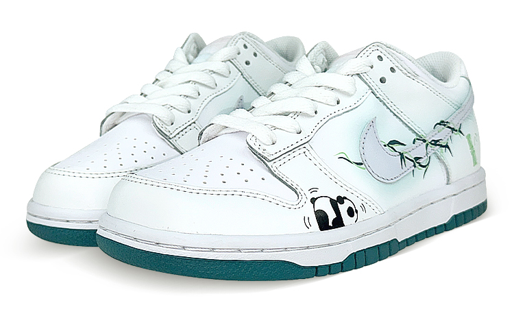 Lookbook [Kasut Custom] Nike Dunk Low 'Panda Bambu' FD9911-101(Team叁-女熊猫竹SBOX)