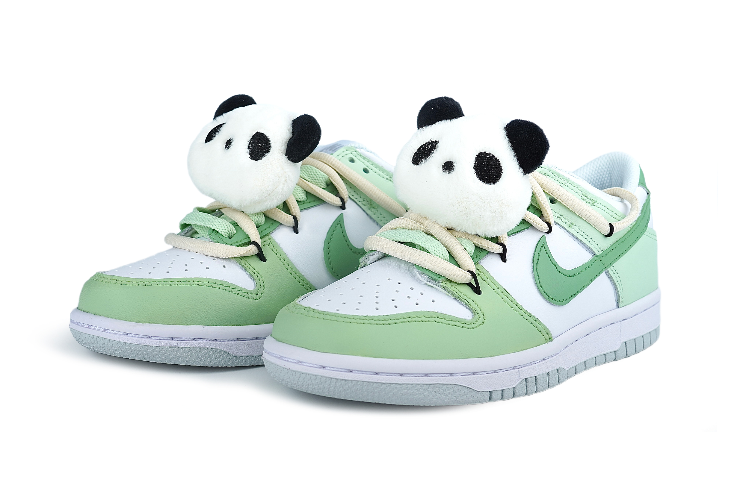 Lookbook [Zapatos Personalizados] Nike Dunk Low 'Panda Bamboo Deconstructed' DH9765-102(Team86-熊猫竹子)
