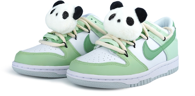 【定制鞋款】耐克Dunk Low '熊猫竹解构版' DH9765-102(Team86-熊猫竹子) Lookbook 【定制鞋款】耐克Dunk Low '熊猫竹解构版' DH9765-102(Team86-熊猫竹子)