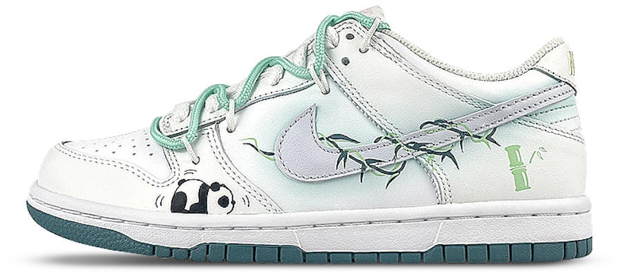 나이키 덩크 로우 '판다 대나무 그래피티' (Nike Dunk Low 'Panda Bamboo Graffiti') FD9911-101(Team叁-女绿底熊猫竹解构) Buy 나이키 덩크 로우 '판다 대나무 그래피티' (Nike Dunk Low 'Panda Bamboo Graffiti') FD9911-101(Team叁-女绿底熊猫竹解构)
