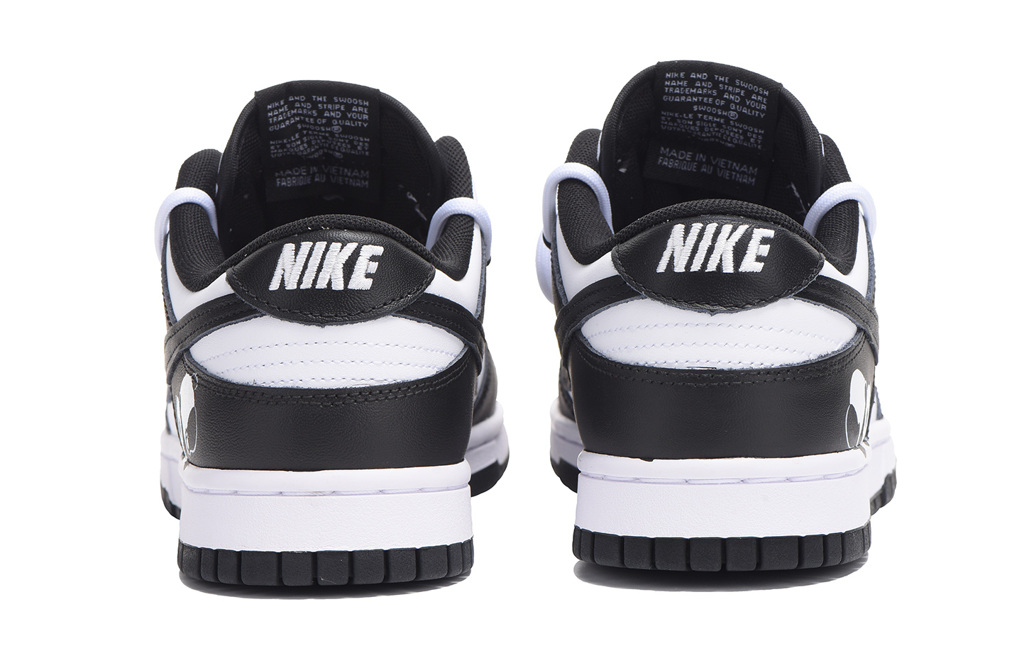 Shop [Kasut Custom] Nike Dunk Low 'Panda Hitam' CW1590-100(Team59-女款黑熊猫SBOXQD)
