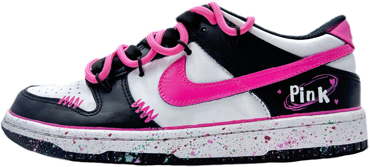 custom-shoes-nike-dunk-low-panda-black-graffiti