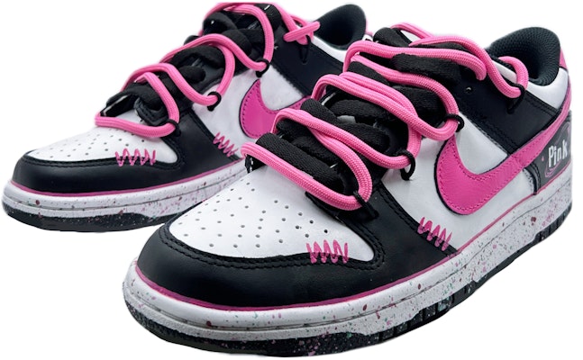 나이키 덩크 로우 '판다 블랙 그래피티' (커스텀) CW1590-100(TEAM64-女款粉色系列) Lookbook 나이키 덩크 로우 '판다 블랙 그래피티' (커스텀) CW1590-100(TEAM64-女款粉色系列)