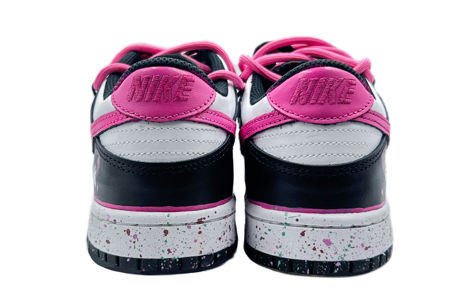 Purchase [Zapatillas Personalizadas] Nike Dunk Low 'Panda Negro Graffiti' CW1590-100(TEAM64-女款粉色系列)