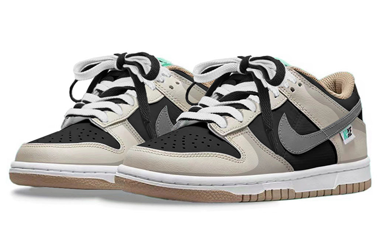 Lookbook [Sneakers Kustom] Nike Dunk Low 'Panda Hitam Putih Coklat' DX6063-131(TeamY-女款澳复古熊猫黑白棕)