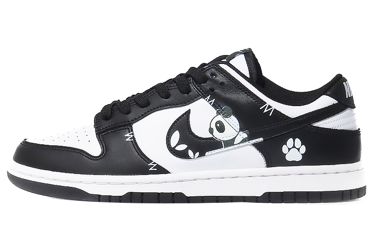 Buy 【定制球鞋】Nike Dunk Low 攀爬熊貓 萌系百搭 熊貓 經典外觀與現代流行結合 低幫 板鞋 GS 黑白