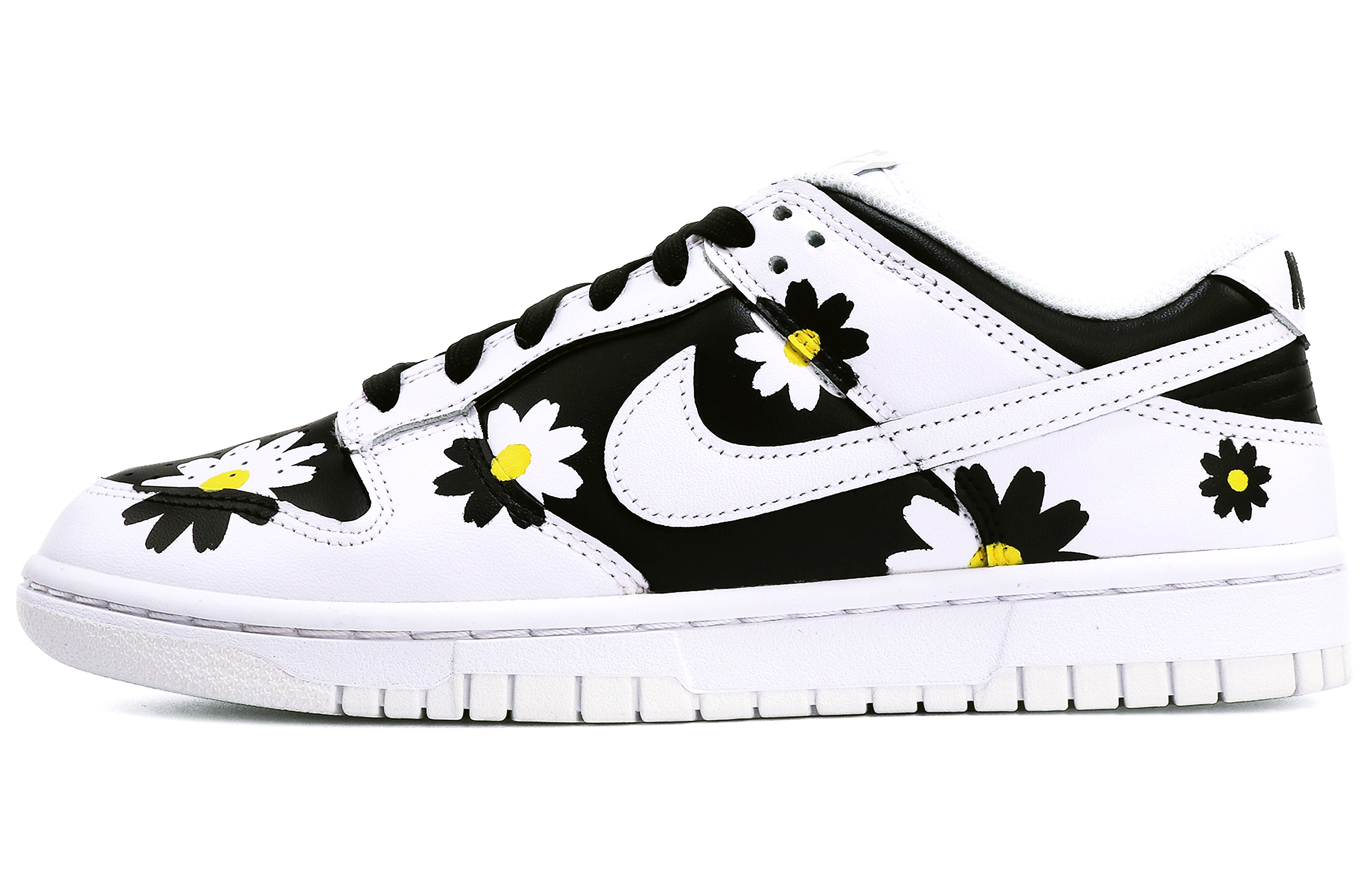 Order [Sneakers Custom] Nike Dunk Low 'Panda Daisy Graffiti' DH9765-100(TeamTen-女款七夕小雏菊)