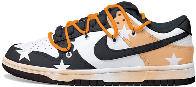custom-shoes-nike-dunk-low-panda-deconstructed-black-white-orange