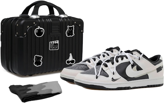 나이키 덩크 로우 '판다 해체 그래피티' (커스텀) CW1590-100-465894 Buy 나이키 덩크 로우 '판다 해체 그래피티' (커스텀) CW1590-100-465894