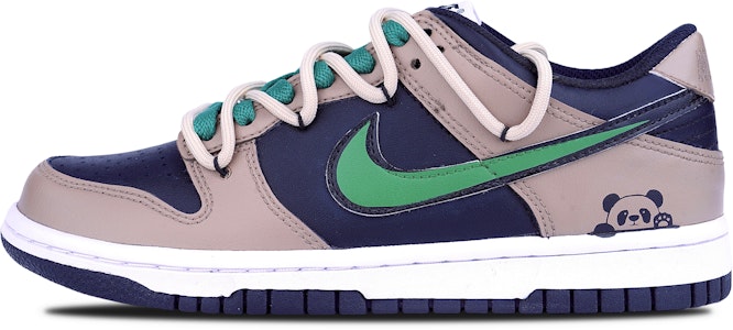 【訂製球鞋】Nike Dunk Low 熊貓主題 解構 低筒 滑板鞋 GS 黑棕 Buy 【訂製球鞋】Nike Dunk Low 熊貓主題 解構 低筒 滑板鞋 GS 黑棕