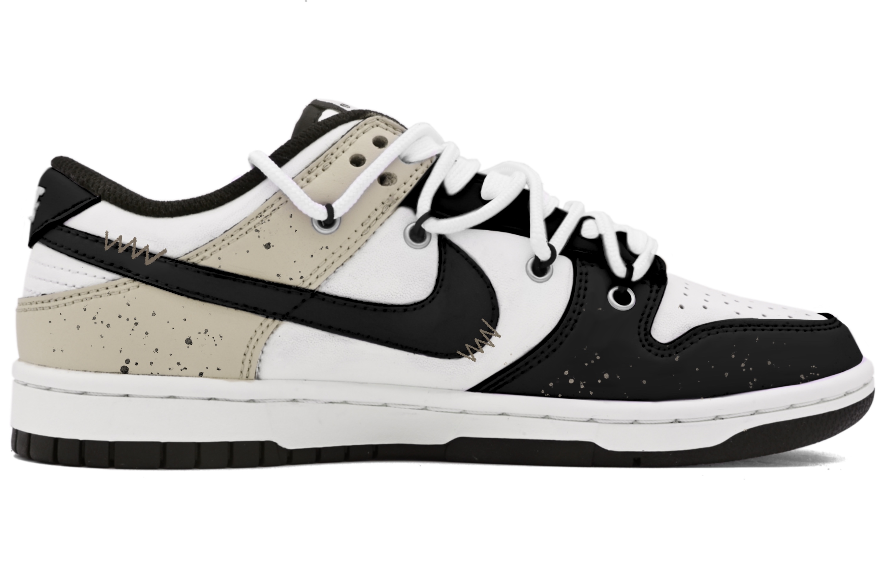 Order [Zapatos Personalizados] Nike Dunk Low 'Panda Deconstructed' DD1391-100(Team63-Hi小熊)