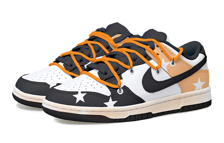 Lookbook 나이키 덩크 로우 '판다 디컨 블랙 화이트 오렌지' DH9765-002(Team拾玖-黑橙星星女S-BOX)