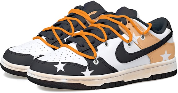 나이키 덩크 로우 '판다 디컨 블랙 화이트 오렌지' DH9765-002(Team拾玖-黑橙星星女S-BOX) Lookbook 나이키 덩크 로우 '판다 디컨 블랙 화이트 오렌지' DH9765-002(Team拾玖-黑橙星星女S-BOX)
