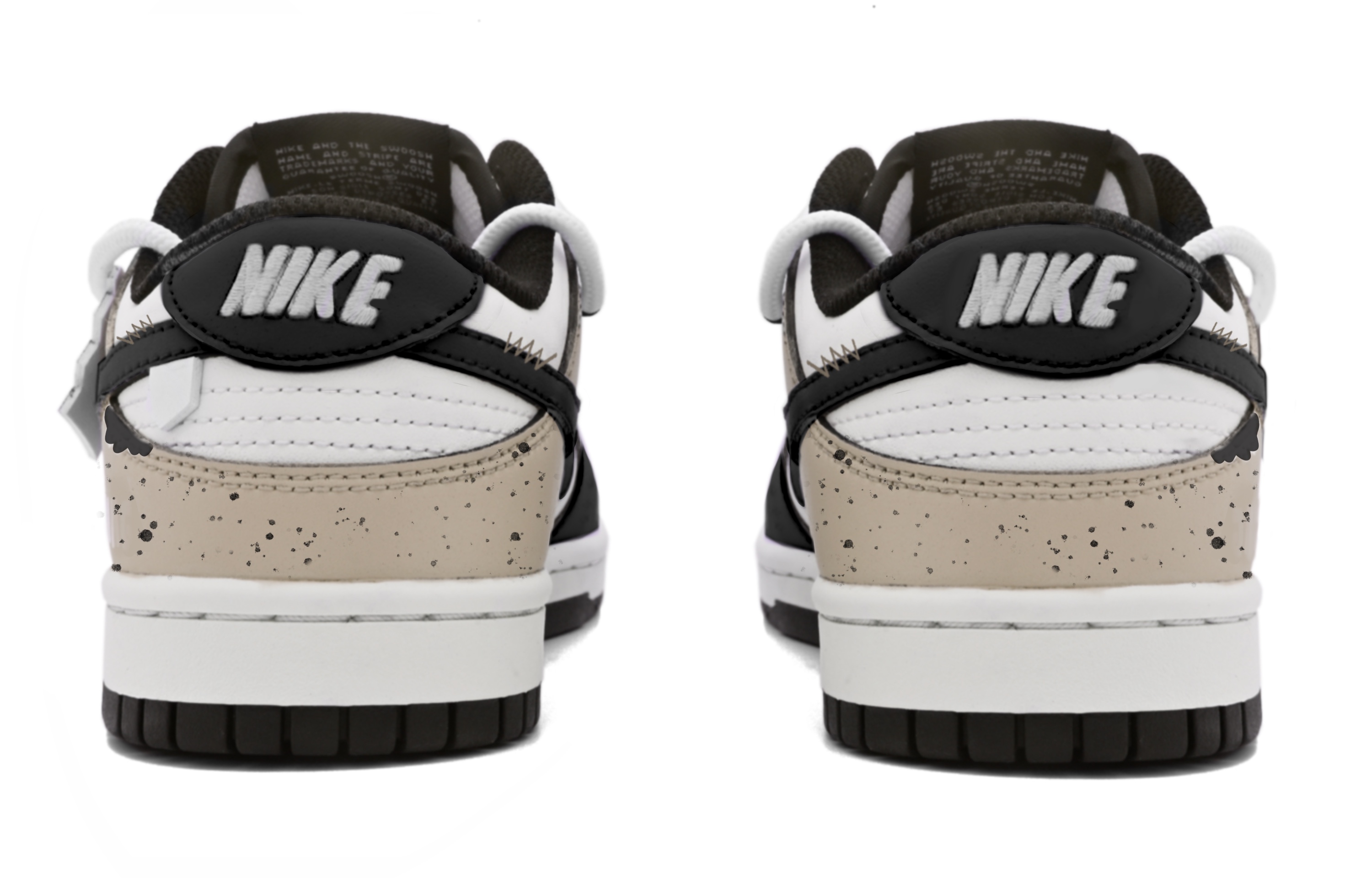 Shop [Zapatos Personalizados] Nike Dunk Low 'Panda Deconstructed' DD1391-100(Team63-Hi小熊)
