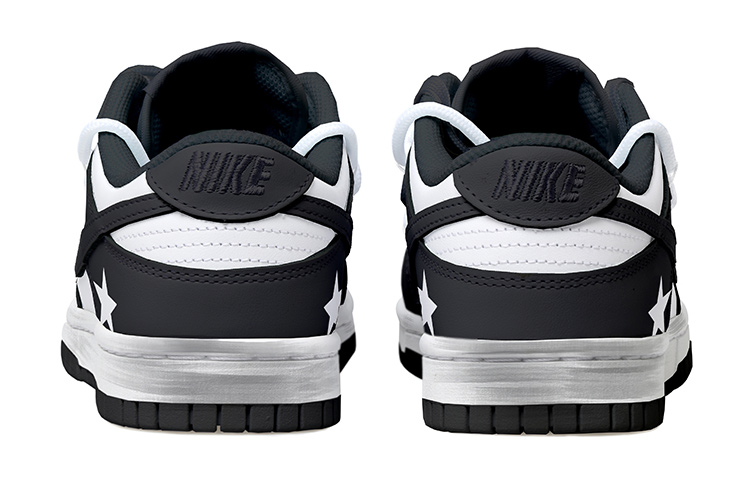 Purchase [Kasut Custom] Nike Dunk Low 'Panda Deconstructed Star' DH9765-002(Team拾玖-黑白星星女S-BOX)
