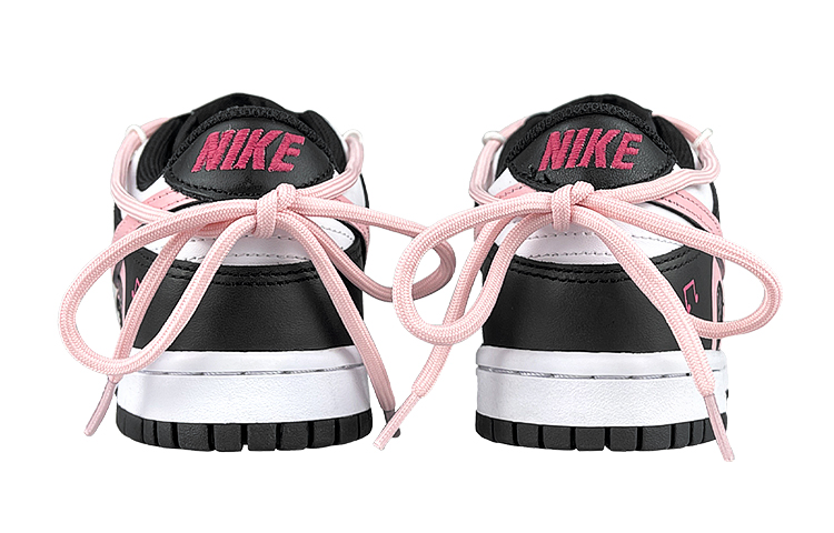 Purchase [Kasut Custom] Nike Dunk Low 'Panda Deconstructed Hitam Merah Jambu' CW1590-100(Team116-女粉墨唱片解SBOX)