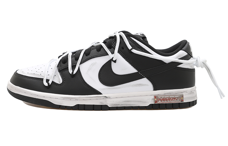 Buy 【訂製球鞋】Nike Dunk Low 熊貓 復古感 HRZZ 解構風 潮流復古 低筒 板鞋 男款 黑白