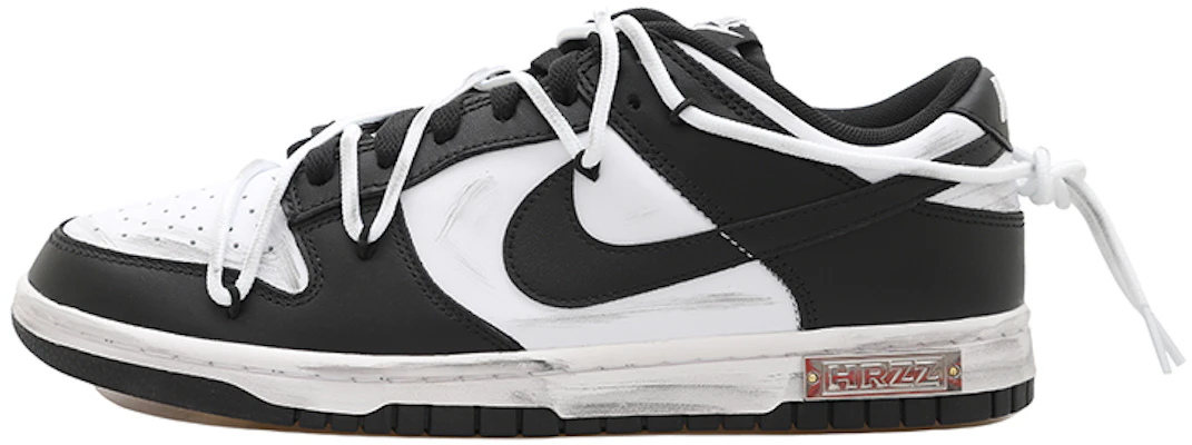 【訂製球鞋】Nike Dunk Low 熊貓 復古感 HRZZ 解構風 潮流復古 低筒 板鞋 男款 黑白 Buy 【訂製球鞋】Nike Dunk Low 熊貓 復古感 HRZZ 解構風 潮流復古 低筒 板鞋 男款 黑白
