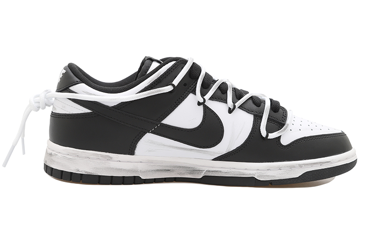 Order 【訂製球鞋】Nike Dunk Low 熊貓 復古感 HRZZ 解構風 潮流復古 低筒 板鞋 男款 黑白