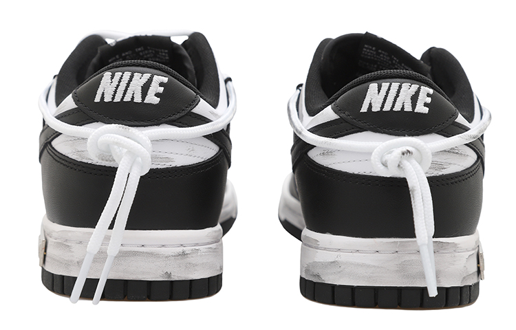 Shop 【訂製球鞋】Nike Dunk Low 熊貓 復古感 HRZZ 解構風 潮流復古 低筒 板鞋 男款 黑白