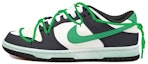 Buy 【定制鞋款】耐克Dunk Low '熊猫绿勾怀旧风' CW1590-100(Team拾玖-黑白绿钩女S-BOX)