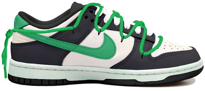 【定制鞋款】耐克Dunk Low '熊猫绿勾怀旧风' CW1590-100(Team拾玖-黑白绿钩女S-BOX) Order 【定制鞋款】耐克Dunk Low '熊猫绿勾怀旧风' CW1590-100(Team拾玖-黑白绿钩女S-BOX)