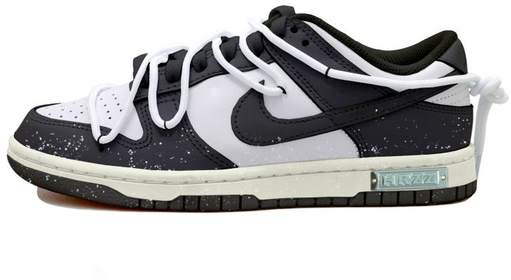 custom-shoes-nike-dunk-low-panda-distressed-paint-splatter
