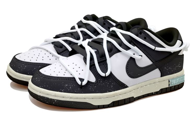 Lookbook 나이키 덩크 로우 '판다 디스트레스드 페인트 스플래터' (shortened if needed: 덩크 로우 '판다 스플래터') CW1590-100(Team拾玖-泼墨HR女S-BOX)