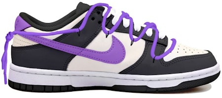 나이키 덩크 로우 '판다 디스트레스드 퍼플 스우시' (커스텀) CW1590-100(Team拾玖-黑白紫钩女S-BOX) Order 나이키 덩크 로우 '판다 디스트레스드 퍼플 스우시' (커스텀) CW1590-100(Team拾玖-黑白紫钩女S-BOX)