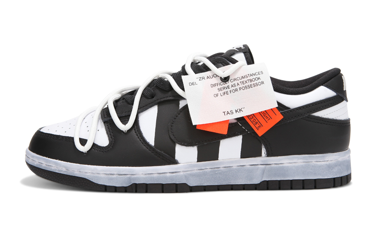 Buy [Zapatos Personalizados] Nike Dunk Low 'Panda Rayas Desgastadas' CW1590-100(Team24-女款熊猫条纹)