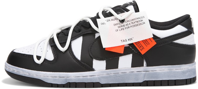 custom-shoes-nike-dunk-low-panda-distressed-stripes