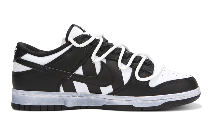 Order [Zapatos Personalizados] Nike Dunk Low 'Panda Rayas Desgastadas' CW1590-100(Team24-女款熊猫条纹)
