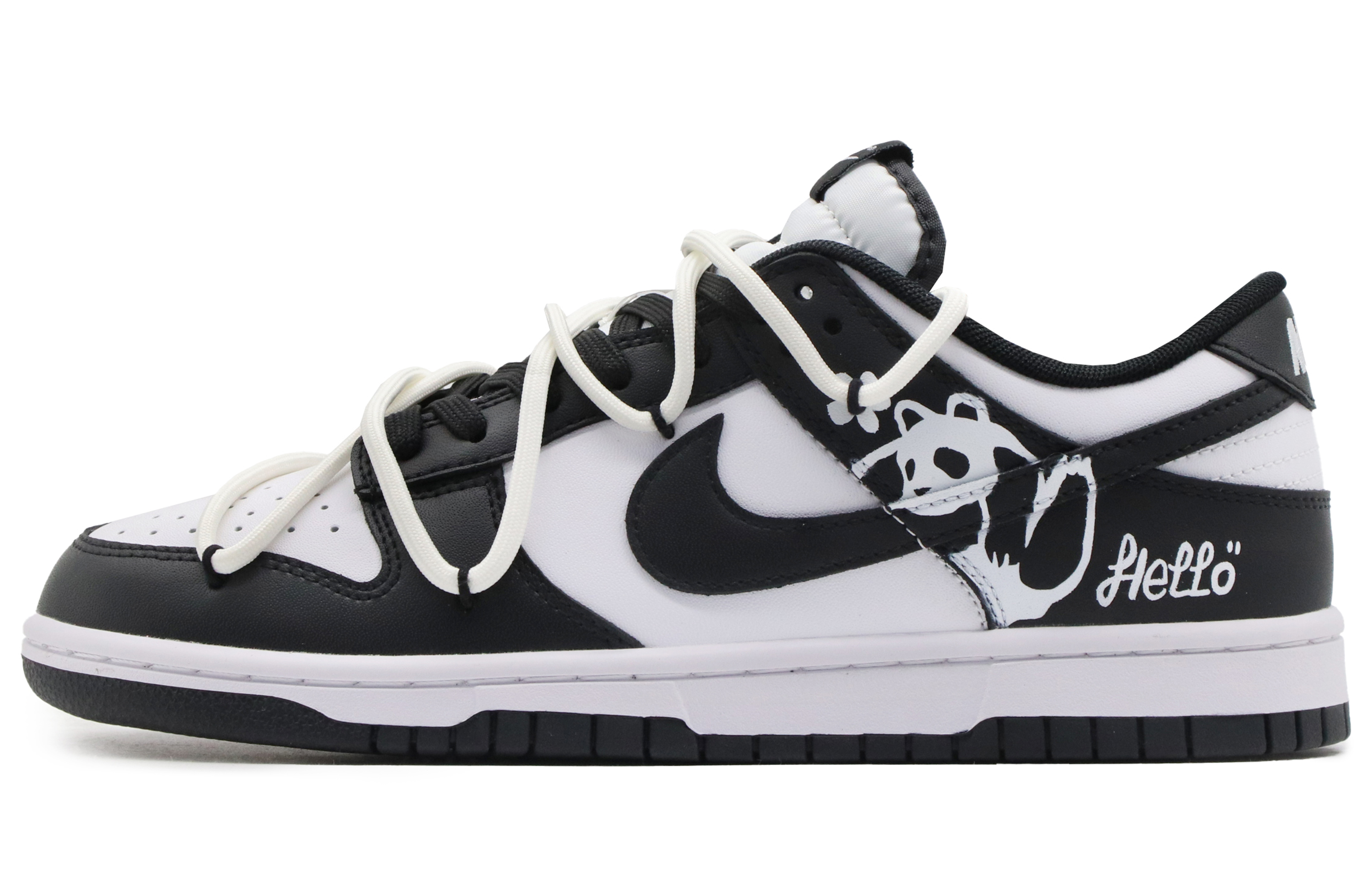 [Custom Shoes] Nike Dunk Low 'Panda Floral'