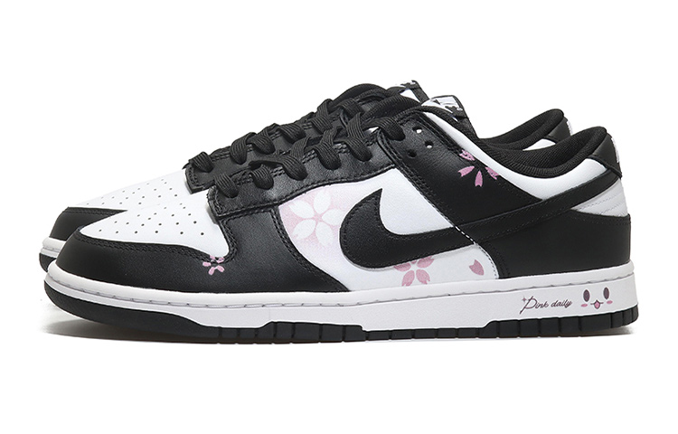 Lookbook 나이키 덩크 로우 '판다 플라워' (커스텀) CW1590-100(Team10-小花女黑白QD)