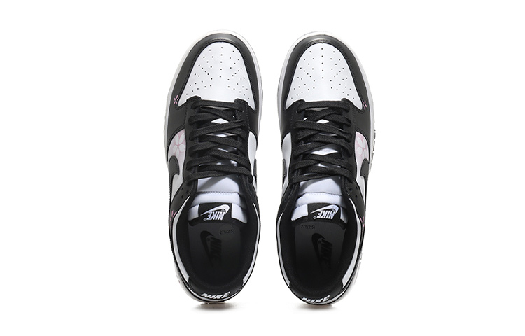 Shop 나이키 덩크 로우 '판다 플라워' (커스텀) CW1590-100(Team10-小花女黑白QD)