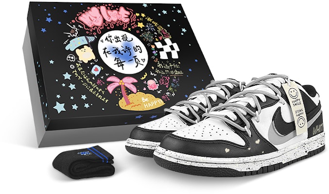 Nike Dunk Low Panda Caja Regalo CW1590-100(Team47-女笑脸白BOX) Buy Nike Dunk Low Panda Caja Regalo CW1590-100(Team47-女笑脸白BOX)