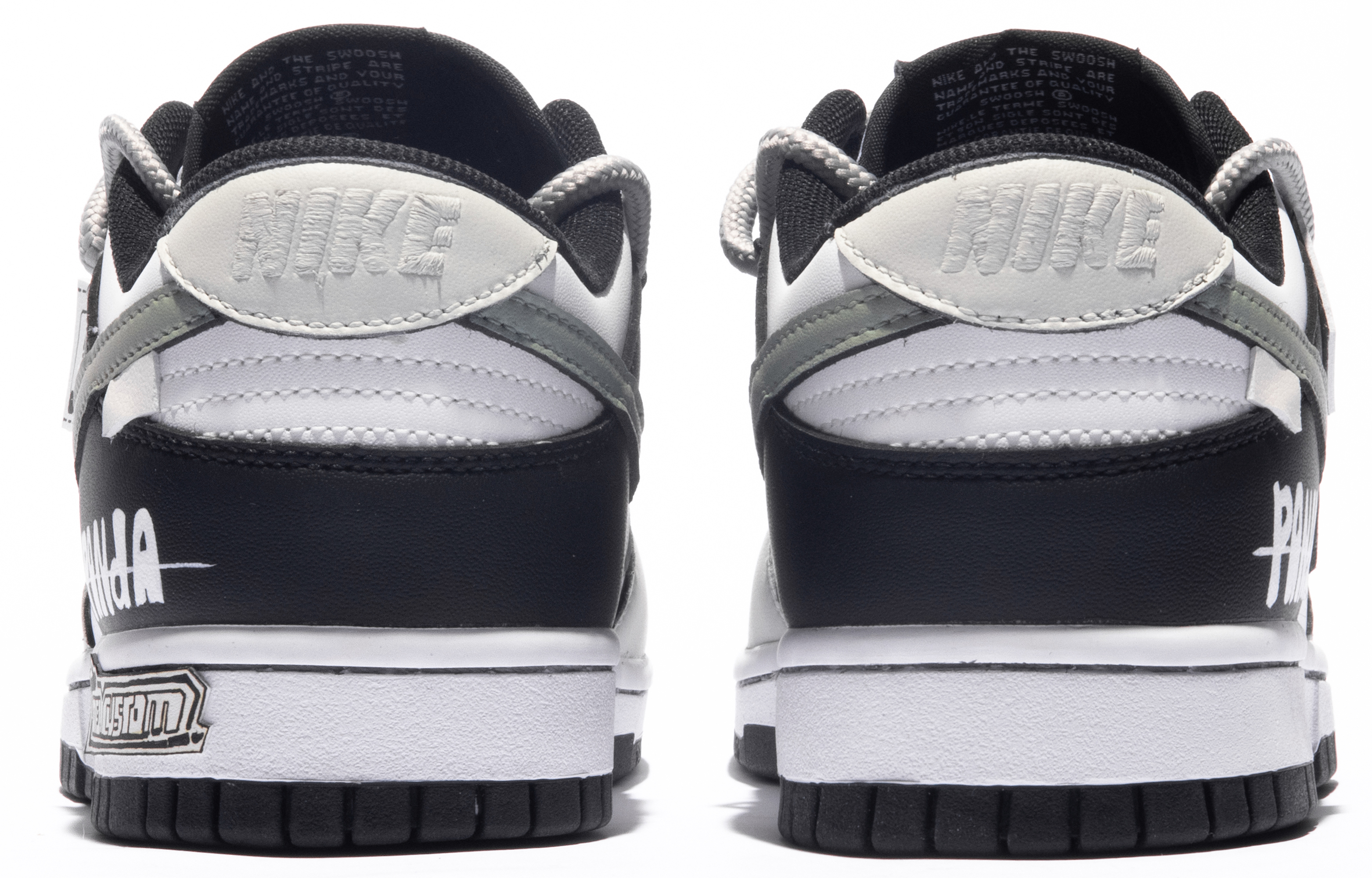 Shop [Zapatillas Personalizadas] Nike Dunk Low 'Panda Graffiti' CW1590-100(TeamM-女款滚滚而来S-BOX)
