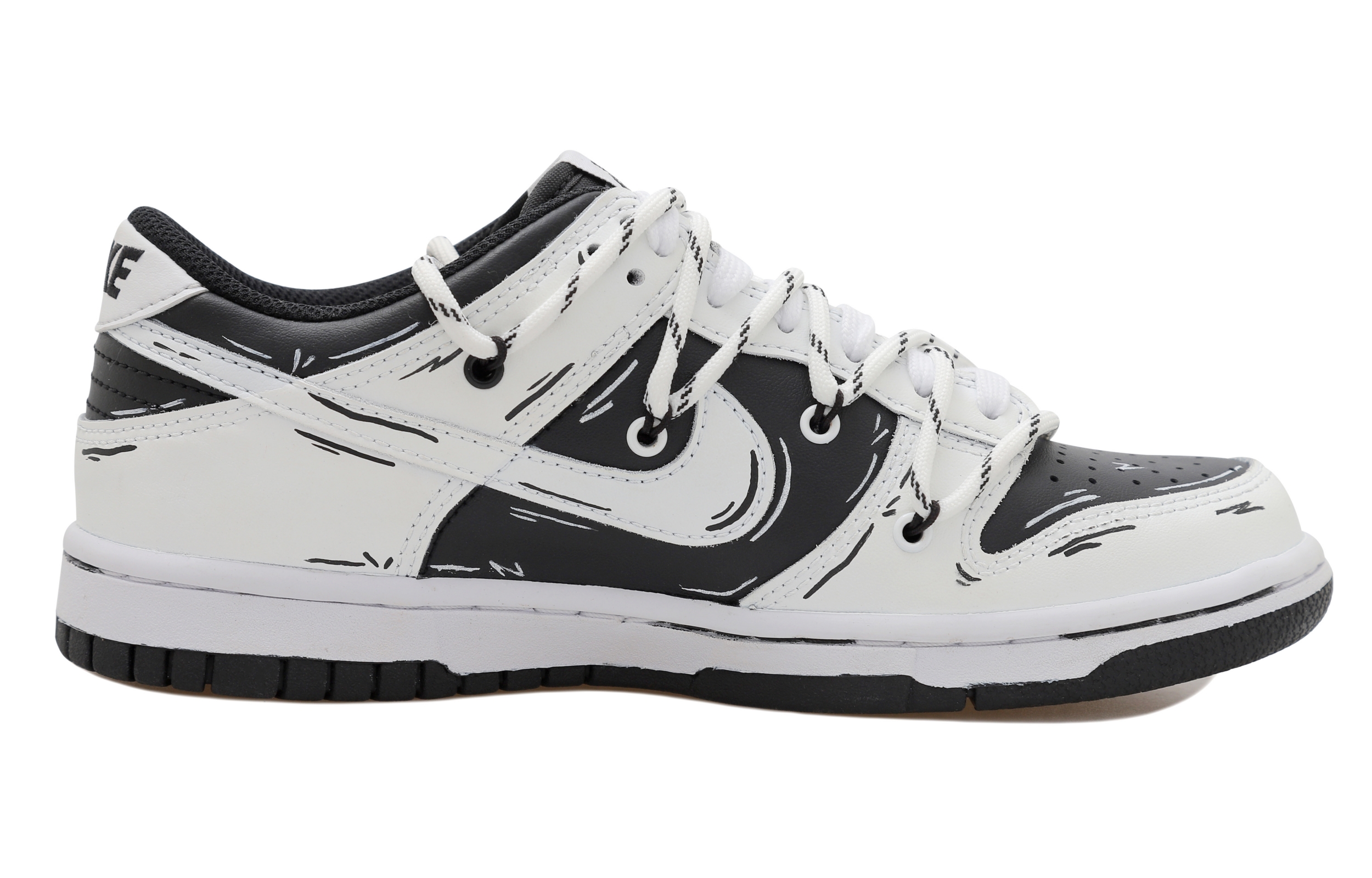 Lookbook [定制鞋] 耐克Dunk Low '熊猫爱狗卡通' FD1232-001-466433