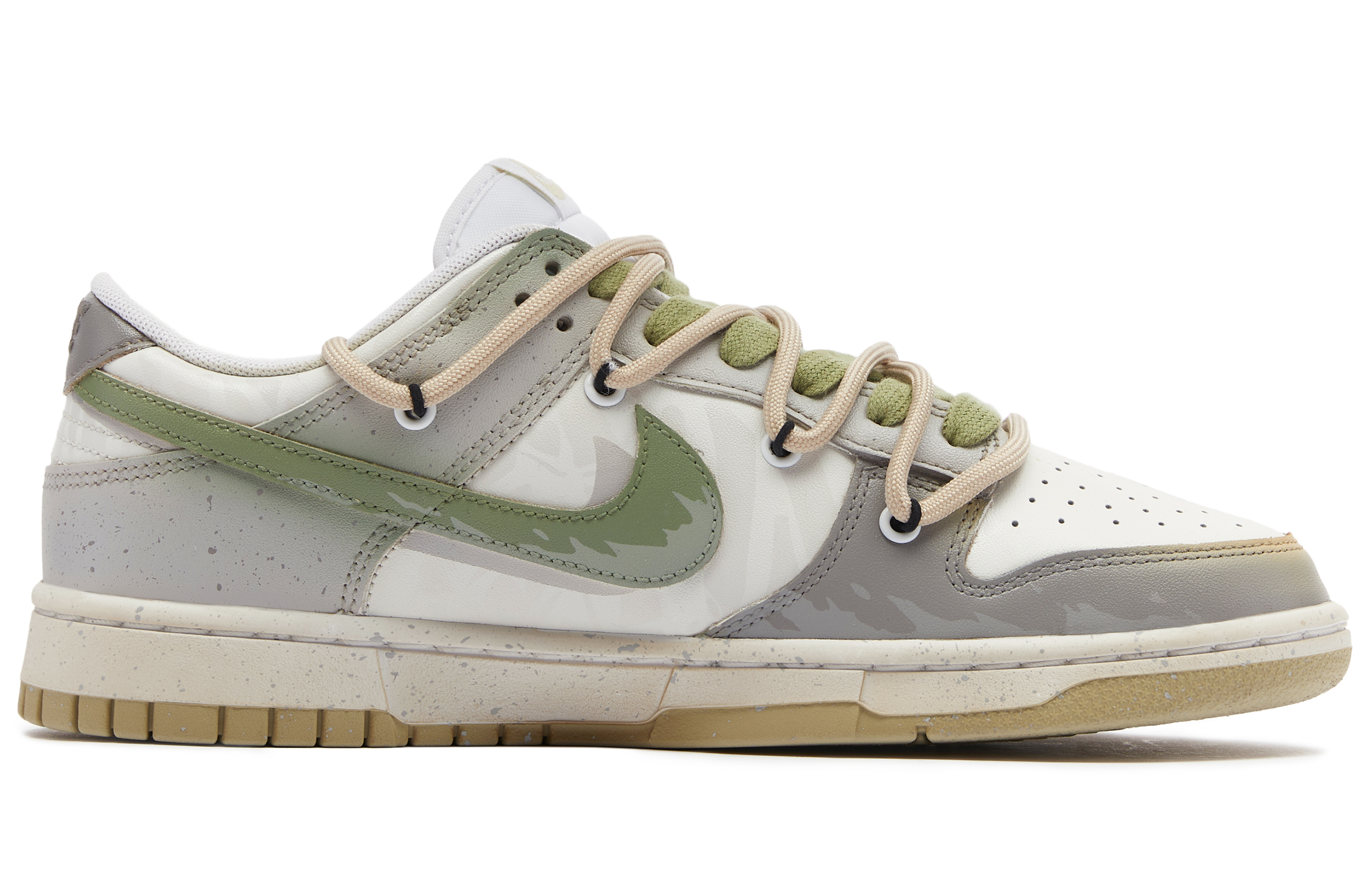 Order 【客製球鞋】Nike Dunk Low 熊猫惡作劇 浪潮 潮流百搭 低筒 板鞋 男款 灰綠