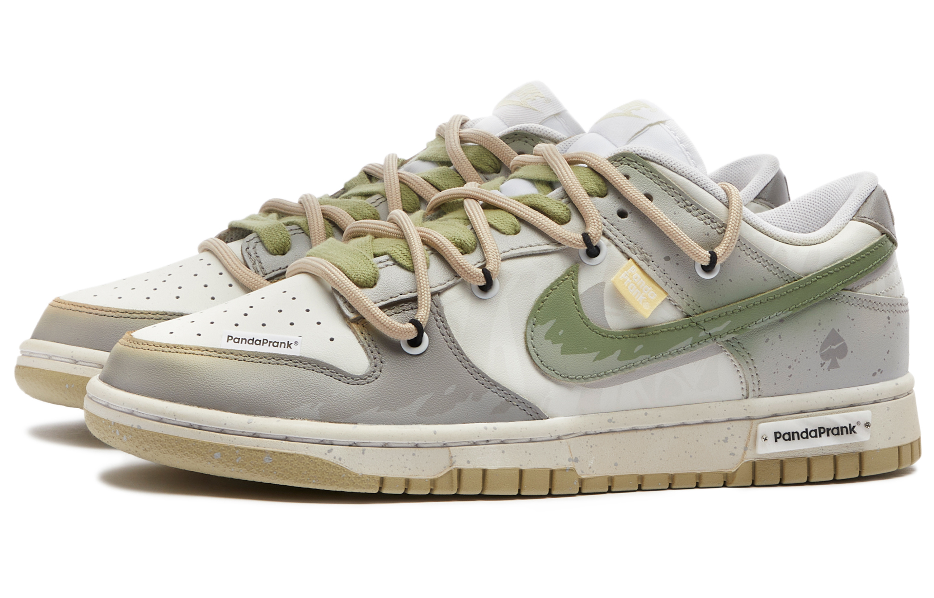 Lookbook 【客製球鞋】Nike Dunk Low 熊猫惡作劇 浪潮 潮流百搭 低筒 板鞋 男款 灰綠