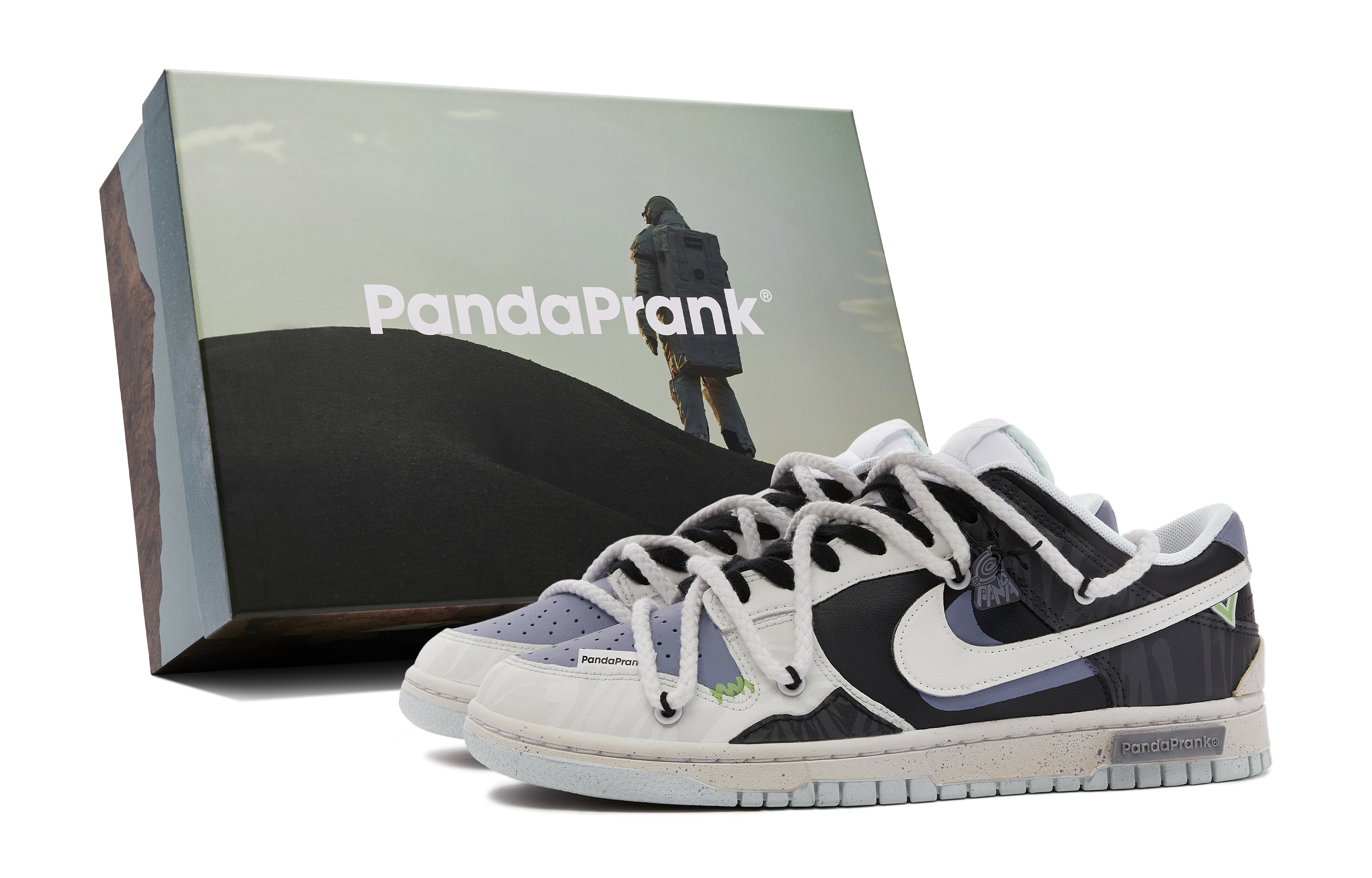Buy [Zapatillas Personalizadas] Nike Dunk Low 'Panda Travieso' DH9765-102-481221
