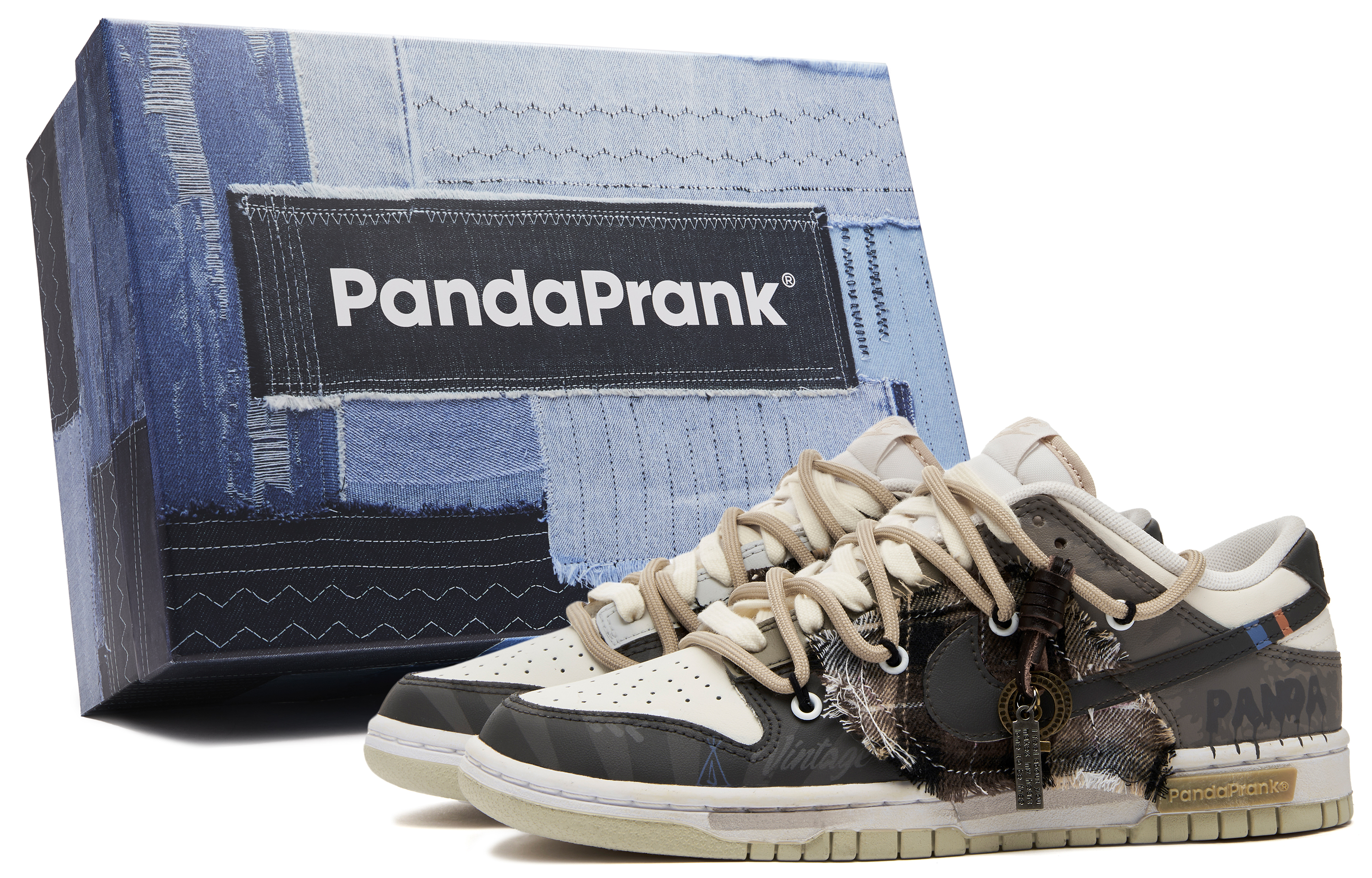 [Custom Shoes] Nike Dunk Low 'Panda Mischief'