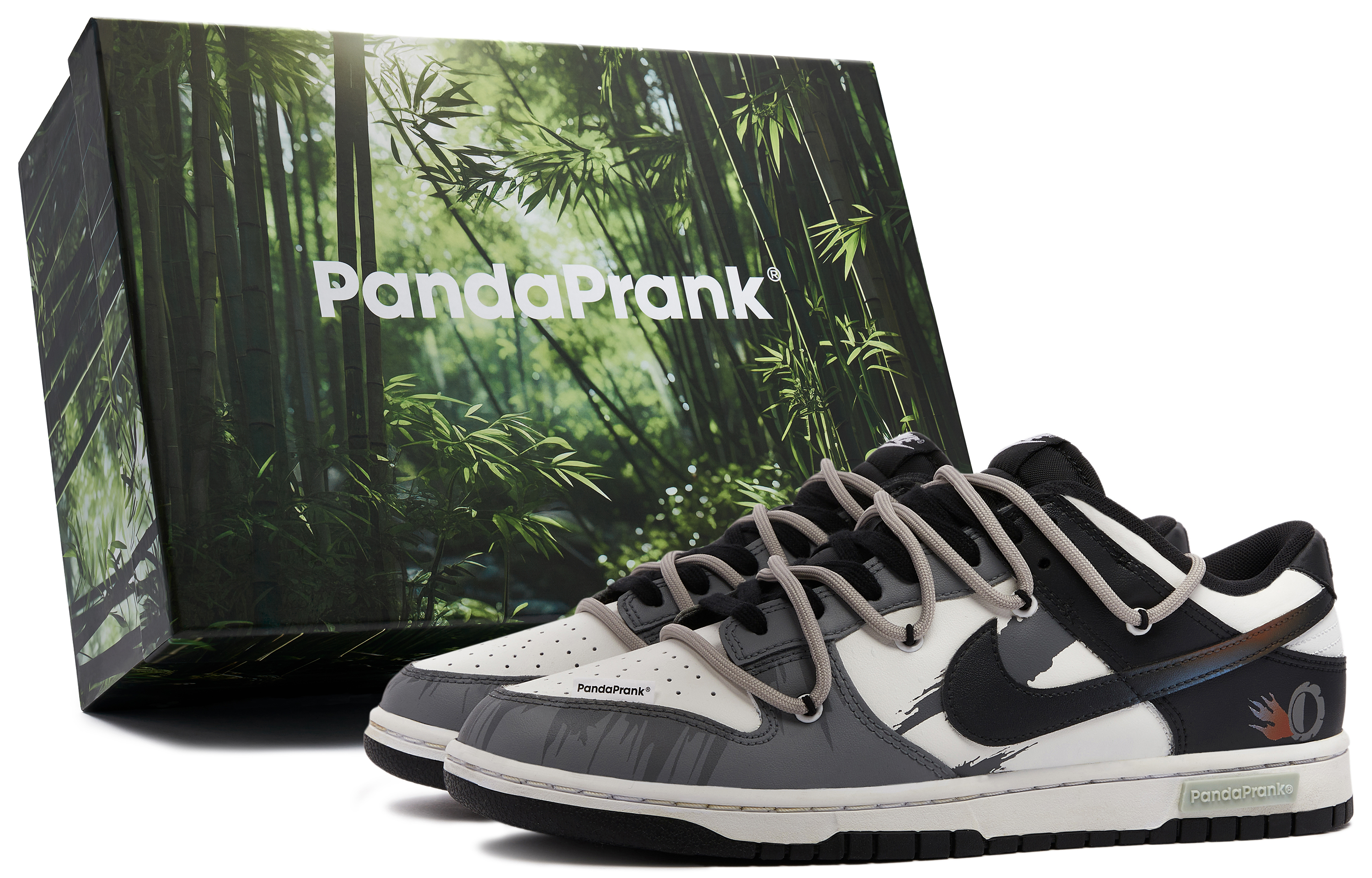 Buy [Sepatu Kustom] Nike Dunk Low 'Panda Mischief' DV0831-002-478368